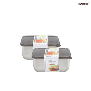 키친아트 피앙세 304스텐 냉동용기 2종B 2호 2개