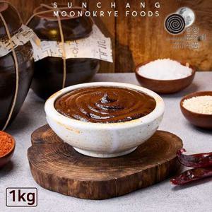 순창문옥례식품 국내산 매운 고추장 1kg 밀폐용기