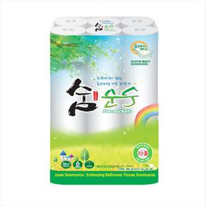두루마리휴지 숨 순수 화장지 20m 30롤 3겹