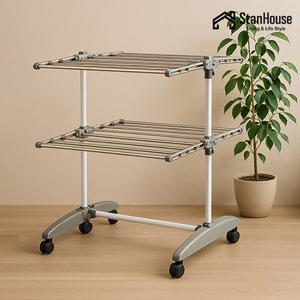 스텐하우스 미니 빨래건조대 4단(그레이)