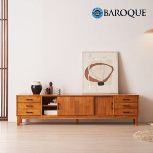 바로크가구 모제스 원목 티비다이 거실장 2m