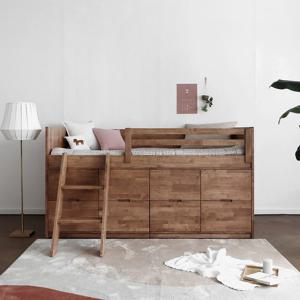 [블랙러버] A형 가드가 더 높아서 안전한 벙커침대 서랍형 SS