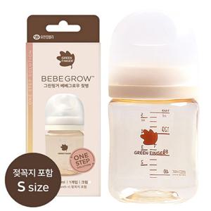 그린핑거 베베그로우 PPSU 젖병 160ml (크림 S꼭지)