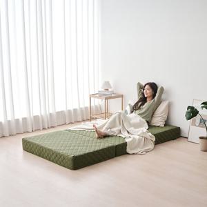 더릭스홈 2레이어 3단 접이식 토퍼 매트리스 바닥형 15cm 슈퍼싱글(SS)