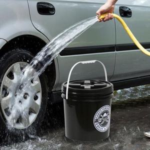 워시카 세차 버킷 세트(15L) (블랙) 캠핑 손세차물통