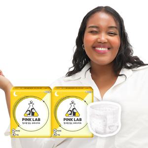 핑크랩 입는오버나이트 팬티형 생리대 특대형 4매입X2팩