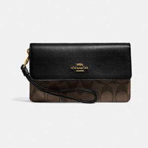 코치 폴드오버 위슬렛 손목 장지갑 코치블랙 F78229 IMAA8