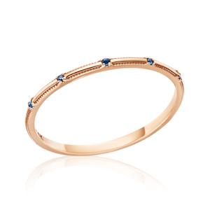 [비앤비골드] 18K 블루 마디 스틱 밴드 반지 SRS39260