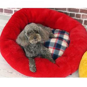 D17 패리스독 체크베드 라지 애견침대 방석