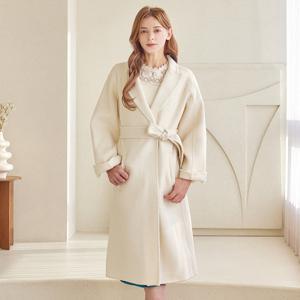 [한정수량/특가] 울 턴업소매 핸드메이드 롱코트_M2311CT011D