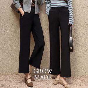 그로우앤더 [빠른배송] (기모VER)프라이드 빅밴드 키큰키작 와이드팬츠