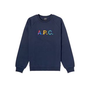 아페쎄 비키 맨투맨 네이비 여성 COGVF F27844 IAK