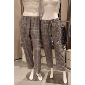 [비비안](EZ1872P EZ2872P) 순면100% 기모원단으로 포근한 체크패턴 커플잠옷바지