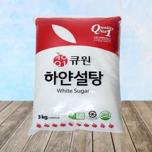 큐원 하얀 설탕 3kg X 4개/백설탕 흰설탕 원당