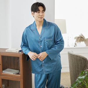 바풀 CA3M25915 남성잠옷 실크 잠옷 홈웨어 파자마 상하세트