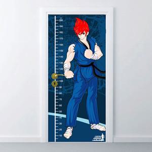 현관문 리폼 시트지_태권어벤져 키재기 01