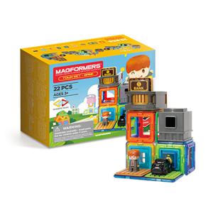 [짐보리플레이앤뮤직]맥포머스 타운 뱅크 세트