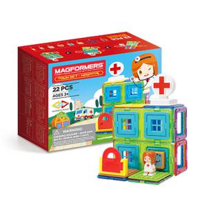 [짐보리플레이앤뮤직]맥포머스 타운 병원 세트