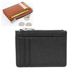 학생카드지갑 여자 남자 지폐 동전 케이스 가죽 카드 블랙