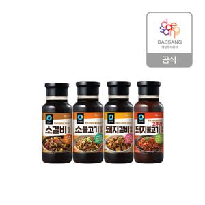 청정원 고기양념장500g 4종 4개 골라담기