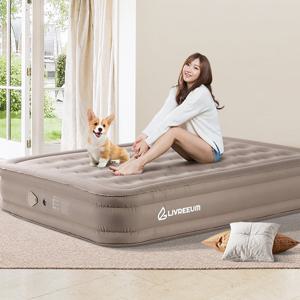 패브릭 에어매트 40cm 더블 캠핑매트 공기침대 베드