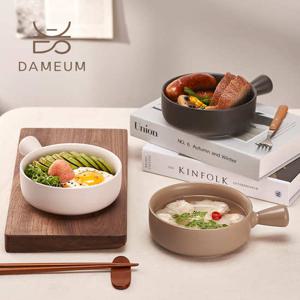 담음공방 도자기 핸디보울 설백 자황 흑단