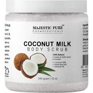 미국 Majestic Pure 마제스틱퓨어 코코넛 밀크 바디 스크럽 340g