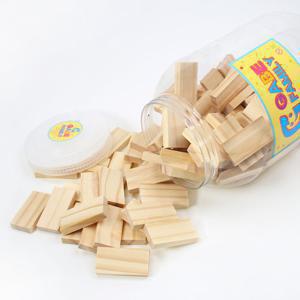 (가베가족)KS0102 큰솔스토밍 원목도미노 100p+보관함