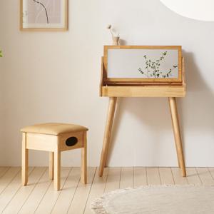 [데코라인] 체니 원목 주니어 화장대 세트 600(착불)