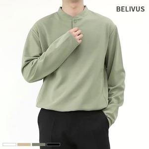 빌리버스 남자 티셔츠 BCM007 헨리넥 기본 긴팔 무지티