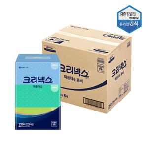 크리넥스 갤러리 미용티슈 250매 3개입 x 6팩 총18개 4600261