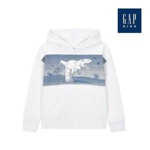 [갭키즈]로고 포인트 후드 티셔츠(733484-00-9_WH)