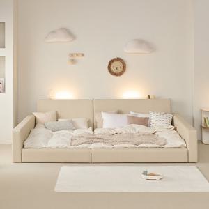 도담 뉴 LED 헤드 가드형 저상형 패밀리침대 SS+Q_낮은본넬