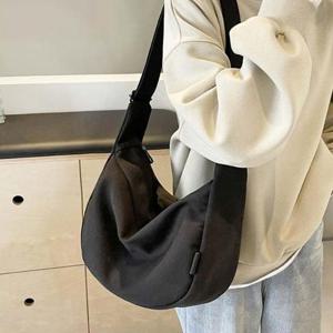 [리더스] 여성 베이직 캔버스 무지 크로스백