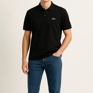 [라코스테]라코스테 슬림핏 반팔티 폴로티 카라티 블랙 PH4012-031