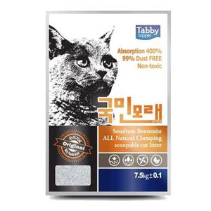 고양이화장실 고양이 국민 모래 오리지날 베이비파우더향 7.5kg