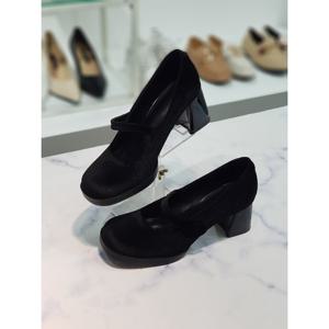 [한슈]미켄 메리제인 가보시 미들힐 펌프스 앞1/굽6.5cm AHS3610