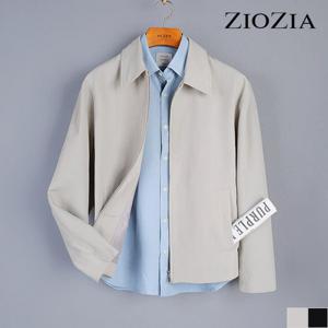 [지오지아] 세미 오버핏 미니멀 카라 블루종 점퍼 (ABC2JJ1103)