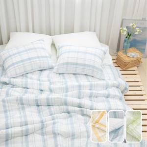 케렌시아 샤브레 시어서커 여름이불패드세트 퀸