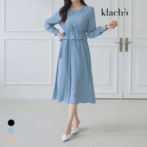 [클라셰]클라셰 (77까지)린넨셔링루즈원피스_B4S0837