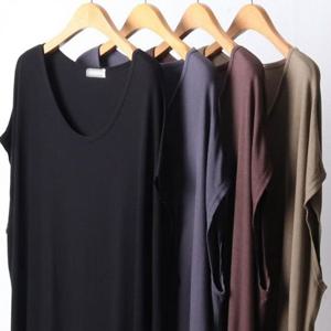 빅사이즈미시옷 305D813S 실키 유넥 루즈 나시 여성큰