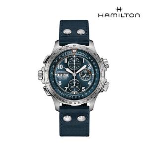 [해밀턴]H77906940 카키 에비에이션 X-윈드 오토매틱 크로노그래프 45mm 남성시계