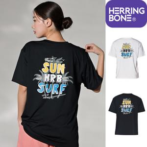 [헤링본] 여자 래쉬가드 반팔 수영복 빅사이즈 루즈핏 비치웨어 스윔 바캉스 기능성 상의 RH368W