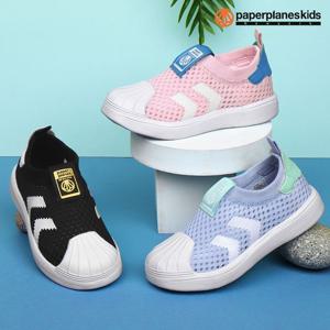 [페이퍼플레인키즈]PK7062 키즈 메쉬 운동화 초등 학생 아동 끈없는 여름 여아 남아 신발 어린이 주니어