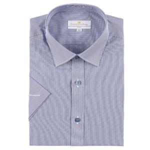 [카운테스마라(셔츠)]슬림핏반소매 면혼방 핀스트라이프남방겸셔츠 CDHW2P5356N0-GN