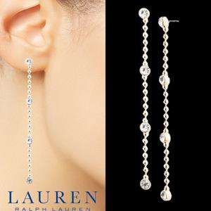 폴로 랄프로렌 16686736 여자 크리스탈 비즈 리니어 드롭 귀걸이