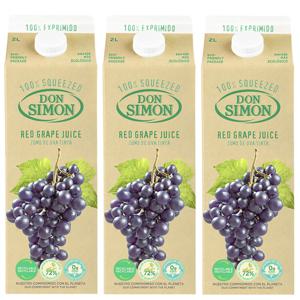 돈시몬 생과일착즙 100% NFC 무설탕 주스 적포도 2L 2+1