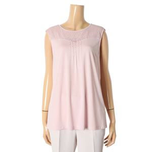 [벨리시앙]망사 비딩 민소매 탑 BL2236