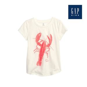 [갭키즈]가재 그래픽 라운드 티셔츠(853059-04-9_WH)