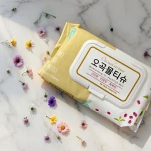 [깨끗한나라] 오곡 물티슈 캡형 100매 x 20팩